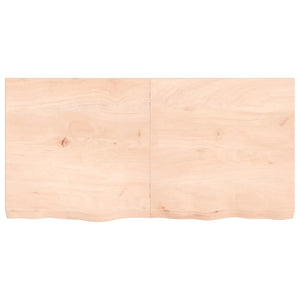 Waschtischplatte 120x60x(2-6) cm Massivholz Unbehandelt
