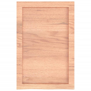 Waschtischplatte Hellbraun 40x60x(2-4) cm Massivholz Behandelt