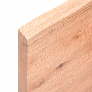 Waschtischplatte Hellbraun 40x60x(2-4) cm Massivholz Behandelt