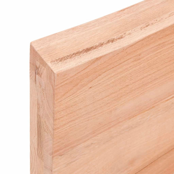 Waschtischplatte Hellbraun 60x30x(2-6) cm Massivholz Behandelt