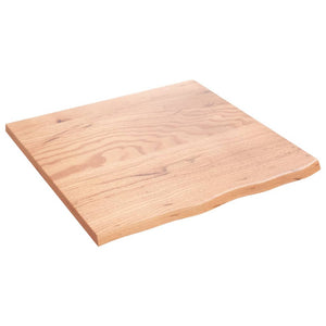 vidaXL Bathroom Vanity Top Light Brown 60x60x2 cm Solid Wood Treated