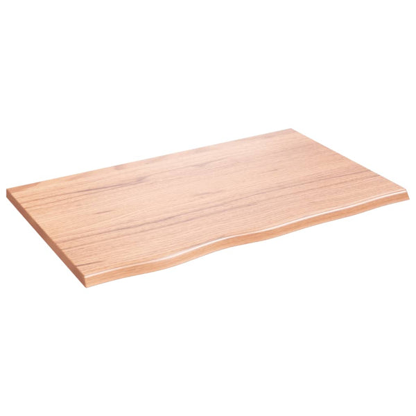 vidaXL Light Brown Vanity Top 80x50x2 cm Solid Treated Wood