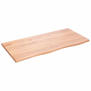 vidaXL Washbasin Top Light Brown 100x50x2 cm Solid Wood Treated