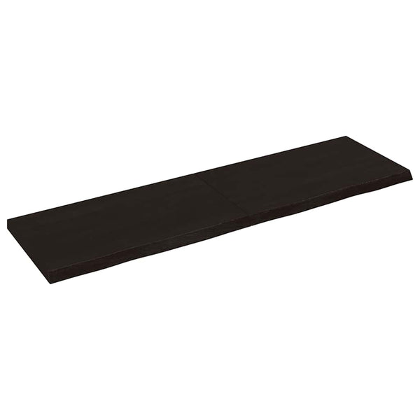 vidaXL Countertop Dark Brown 140x40x(2-4)cm Solid Wood