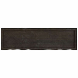 vidaXL Countertop Dark Brown 140x40x(2-4)cm Solid Wood