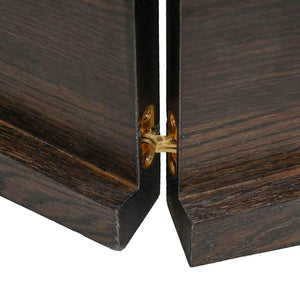 vidaXL Countertop Dark Brown 140x40x(2-4)cm Solid Wood