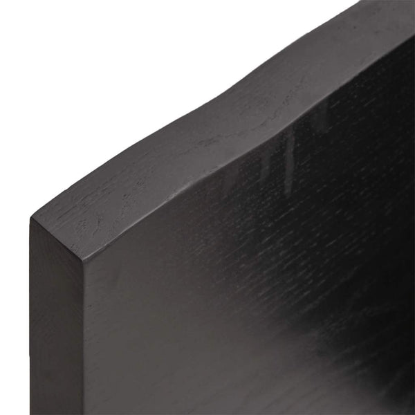 vidaXL Countertop Dark Brown 140x40x(2-4)cm Solid Wood