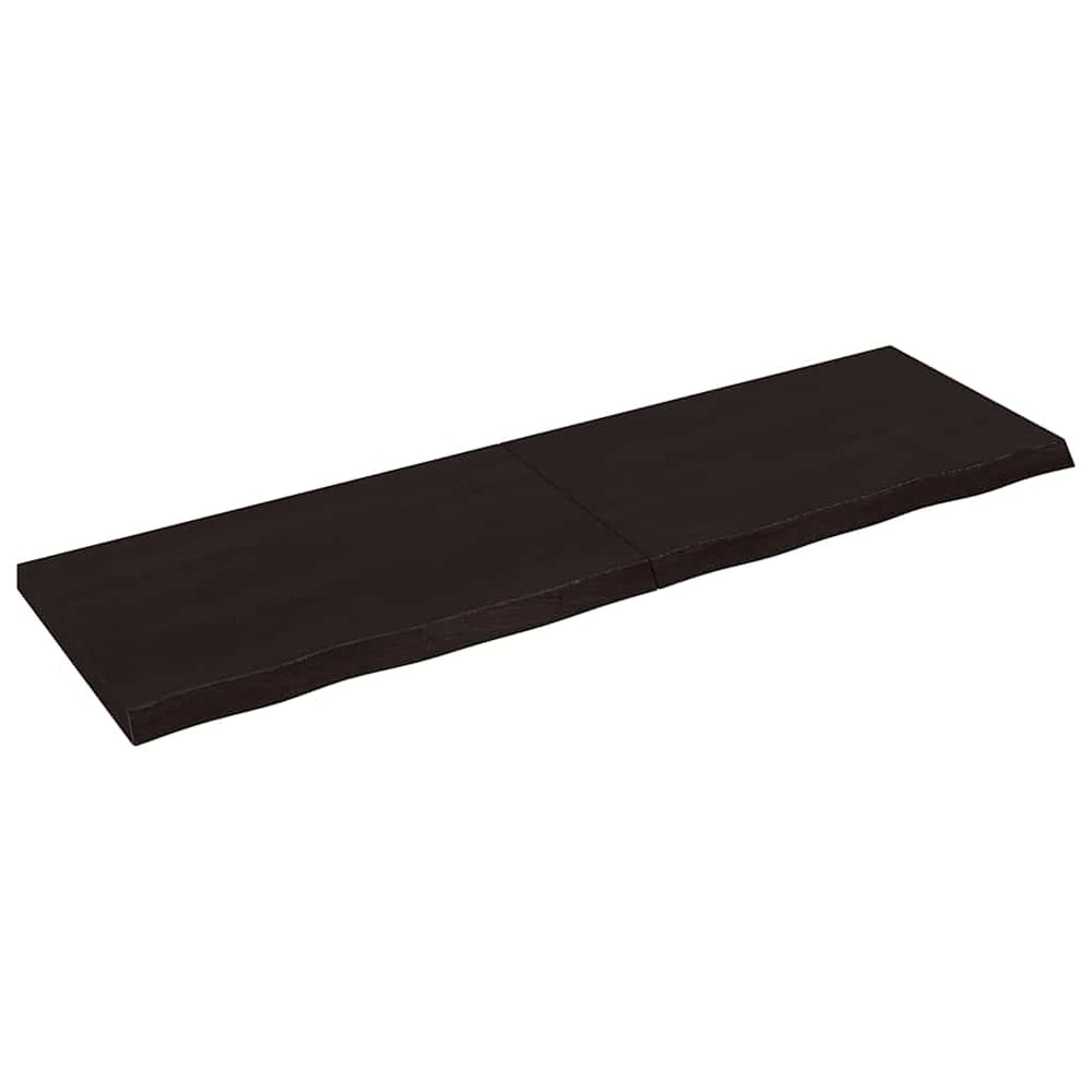 vidaXL Washbasin Top Dark Brown 200x60x(2-6)cm Solid Wood