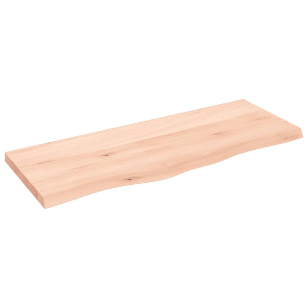 vidaXL Tabletop 100x40x(2-4) cm Solid Oak Untreated