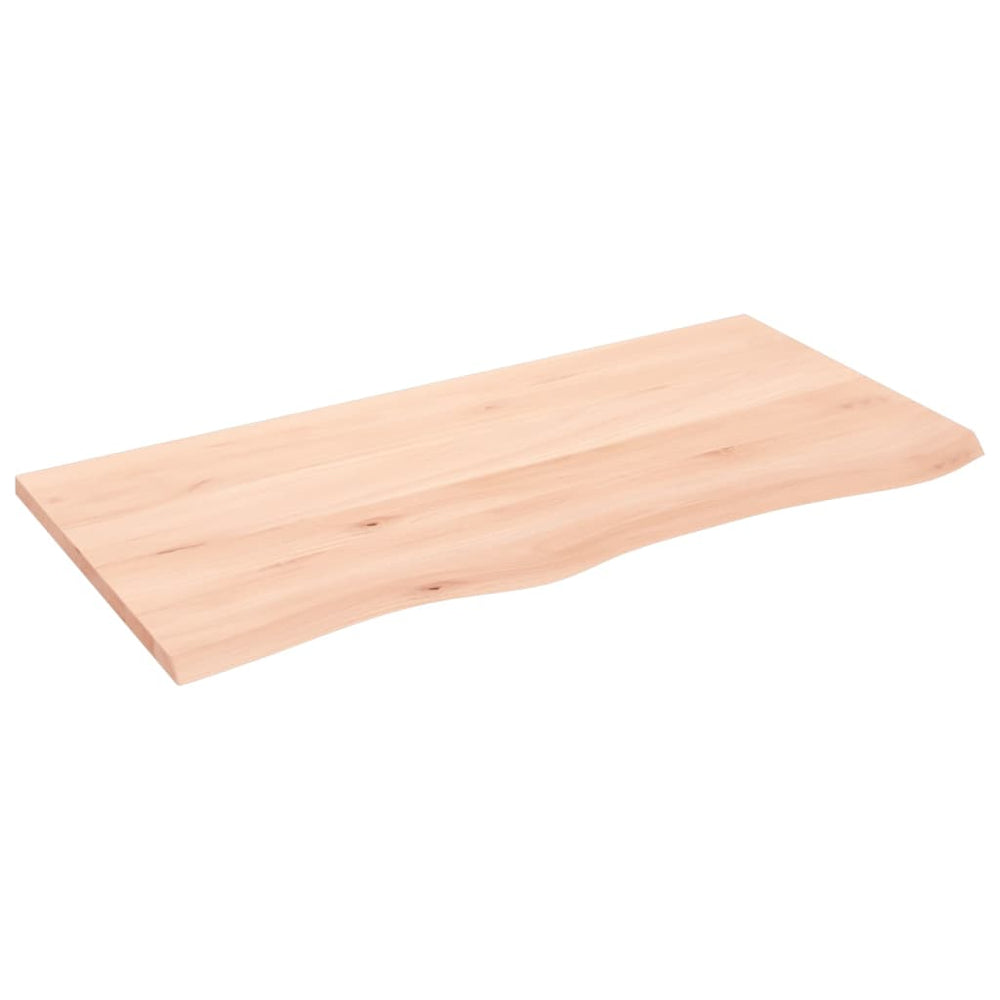 vidaXL Tabletop 100x50x2 cm Solid Oak Untreated
