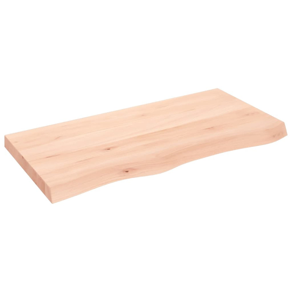 vidaXL Tabletop 100x50x(2-6) cm Solid Oak Untreated