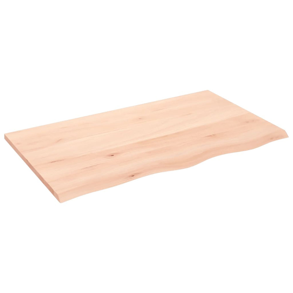 vidaXL Tabletop 100x60x2 cm Solid Oak Untreated