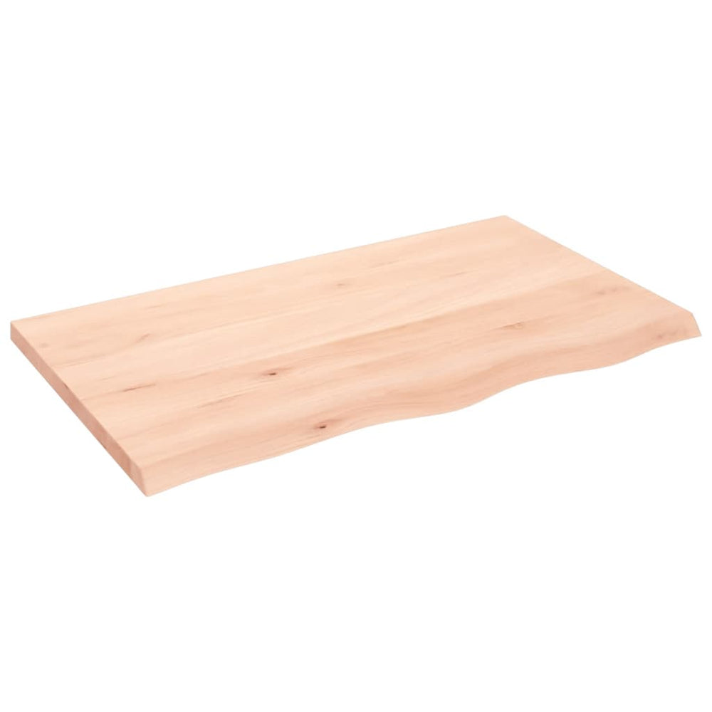 vidaXL Tabletop 100x60x(2-4) cm Solid Oak Untreated