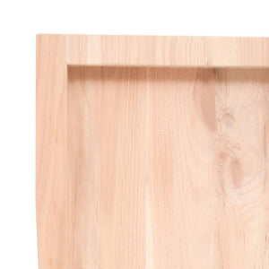 vidaXL Tabletop 120x60x(2-4) cm Solid Oak Untreated