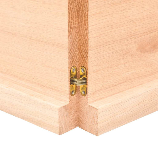 vidaXL Tabletop 120x60x(2-4) cm Solid Oak Untreated
