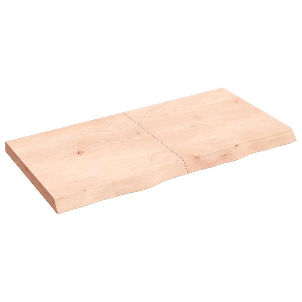 vidaXL Tabletop 120x60x(2-6) cm Solid Oak Untreated