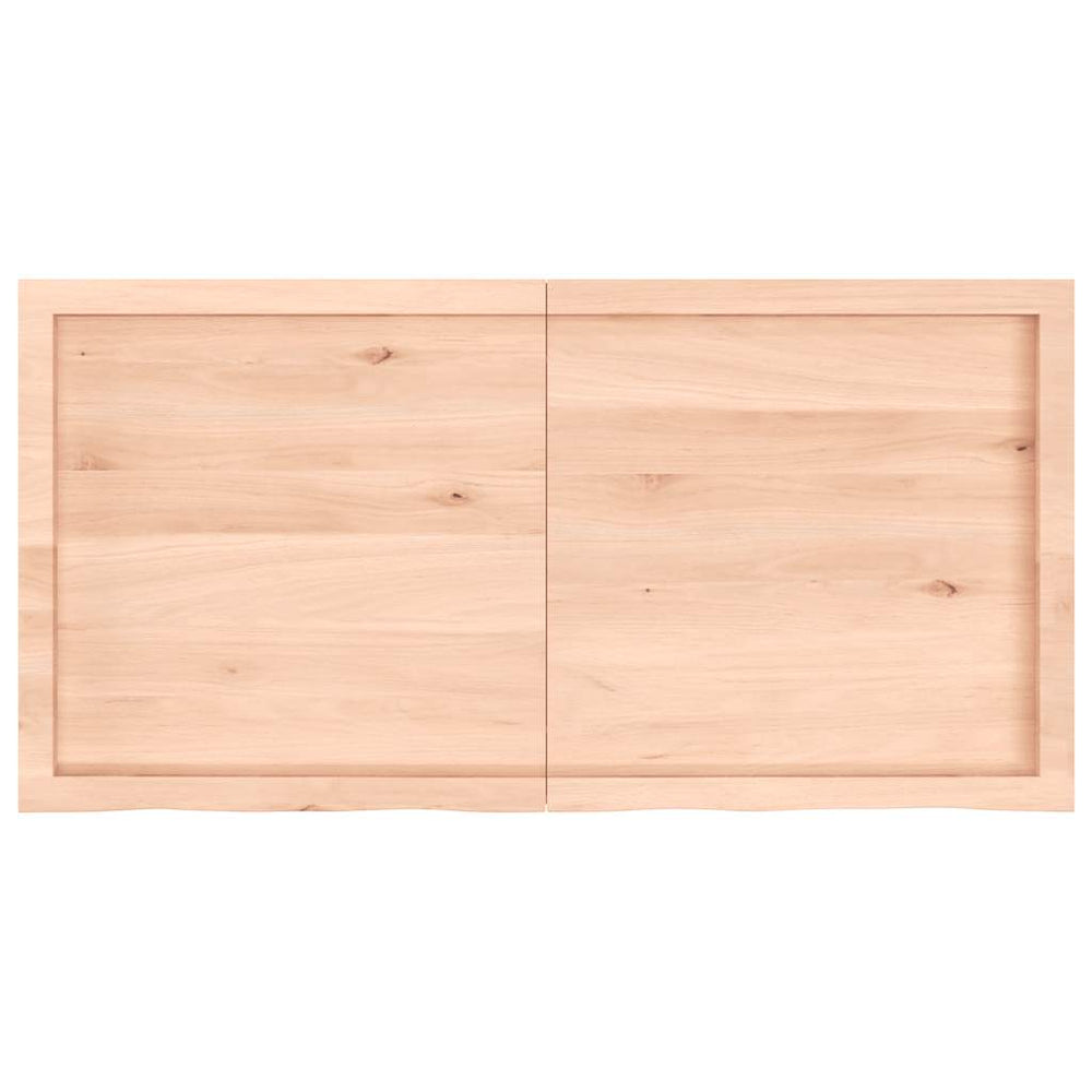 vidaXL Tabletop 120x60x(2-6) cm Solid Oak Untreated