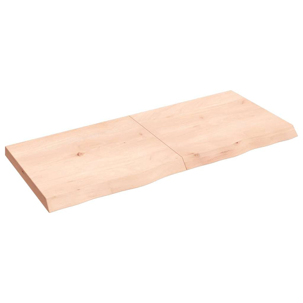 vidaXL Tabletop 140x60x(2-6) cm Solid Oak Untreated