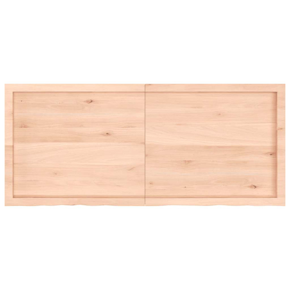vidaXL Tabletop 140x60x(2-6) cm Solid Oak Untreated