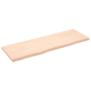 vidaXL Table Top 180x60x(2-6) cm Solid Oak Untreated