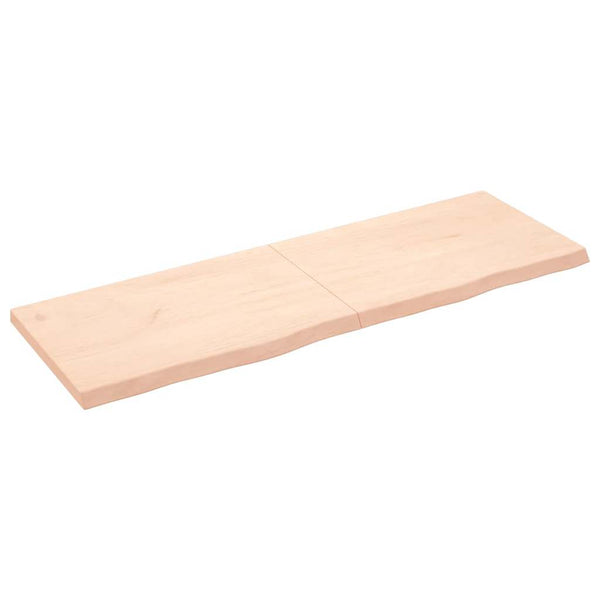 vidaXL Table Top 180x60x(2-6) cm Solid Oak Untreated