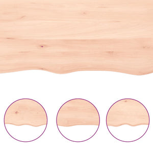 vidaXL Table Top 180x60x(2-6) cm Solid Oak Untreated