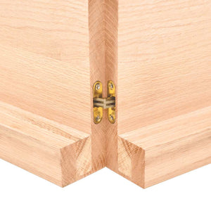 vidaXL Table Top 180x60x(2-6) cm Solid Oak Untreated