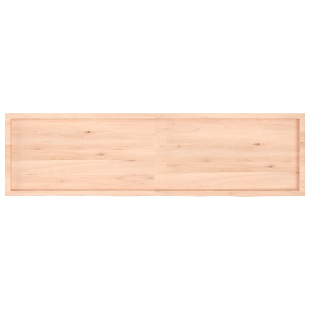 vidaXL Tabletop 220x60x(2-6) cm Solid Oak Untreated