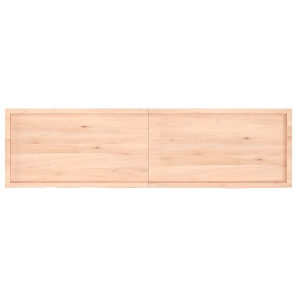vidaXL Tabletop 220x60x(2-6) cm Solid Oak Untreated