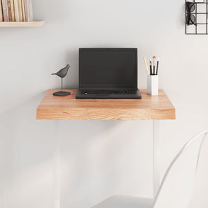 vidaXL Tabletop Light Brown 60x50x(2-6) cm Solid Oak Treated