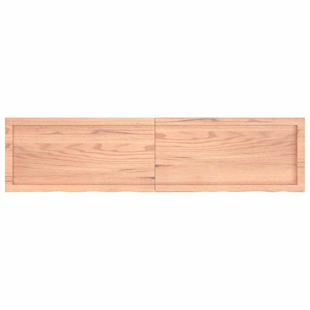 vidaXL Table Top Light Brown 160x40x(2-4) cm Solid Oak Treated