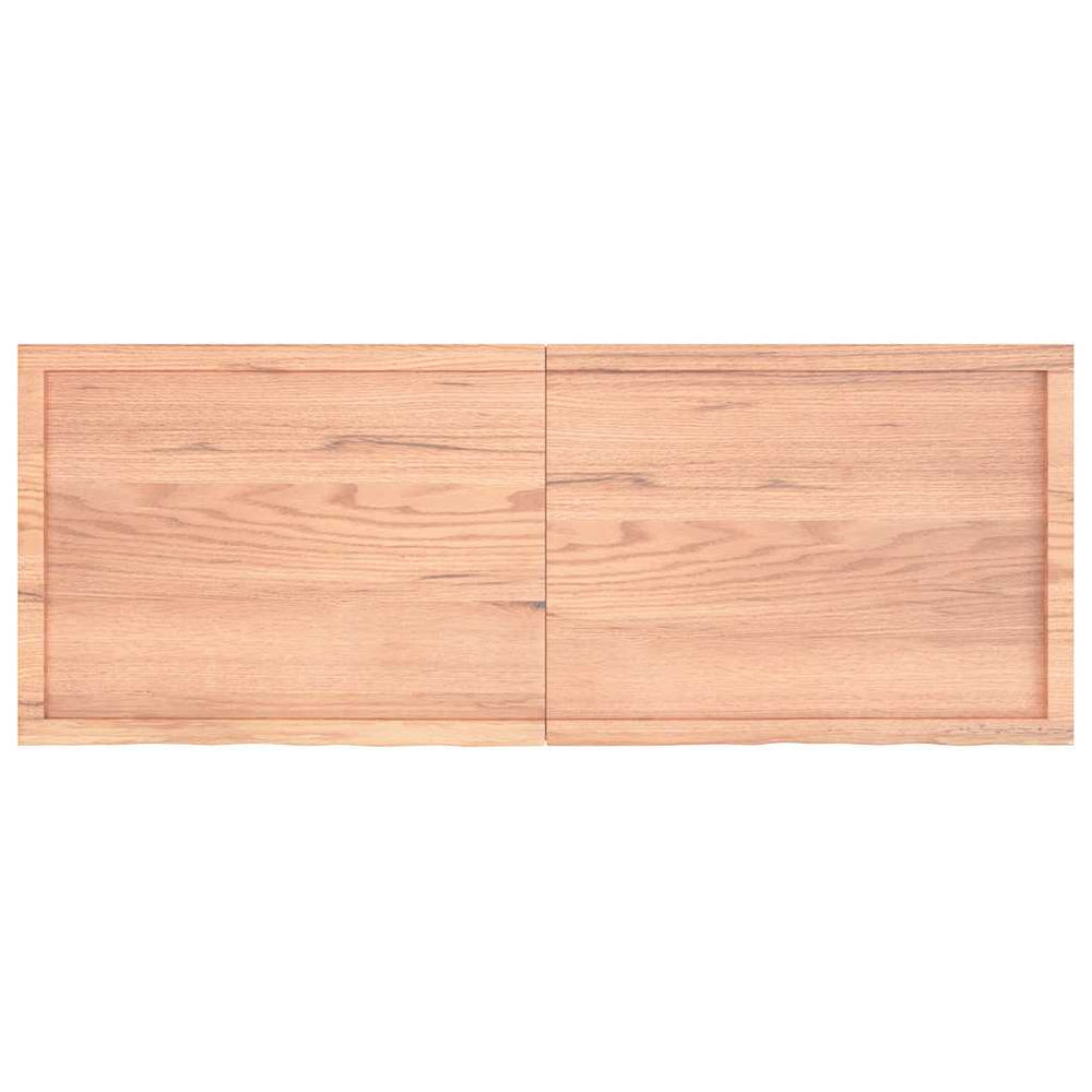 vidaXL Tabletop Light Brown 160x60x(2-4) cm Solid Oak Treated