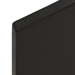 vidaXL Table Top Dark Brown 80x50x2 cm Solid Oak Wood Treated