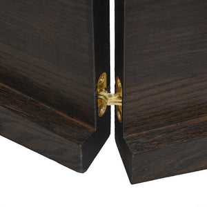 vidaXL Tabletop Dark Brown 160x50x(2-4)cm Solid Oak Wood