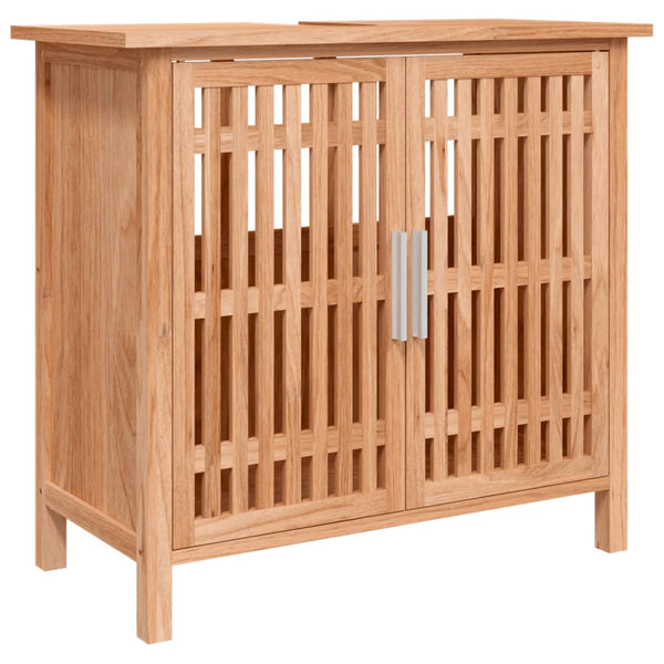 vidaXL 3-Piece Solid Walnut Bathroom Furniture Set