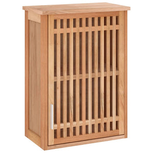 vidaXL 4-Piece Solid Walnut Bathroom Furniture Set