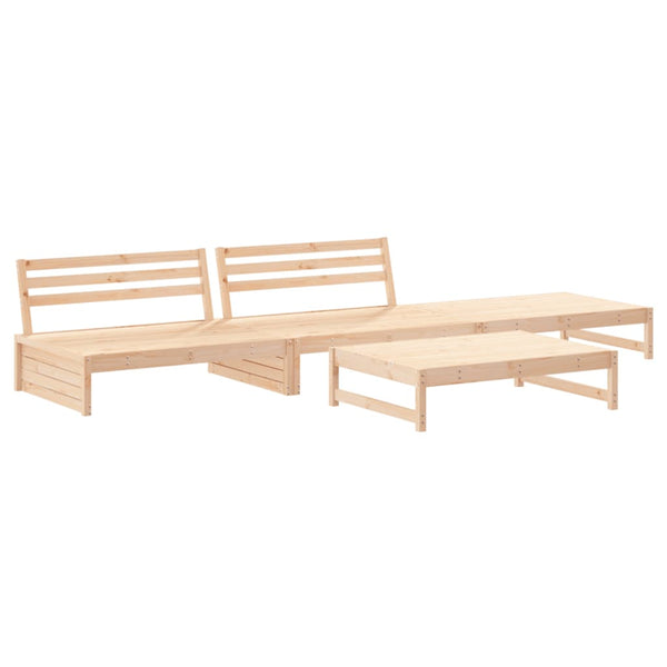 vidaXL 4-piece Solid Pine Garden Lounge Set