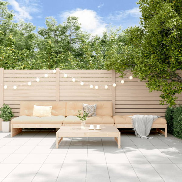 vidaXL 4-piece Solid Pine Garden Lounge Set