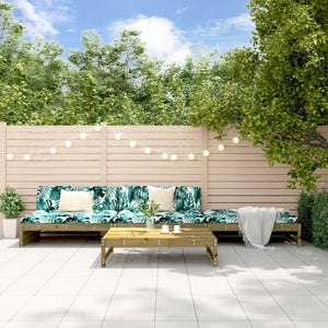 vidaXL 4-piece Garden Lounge Set Impregnated Pinewood