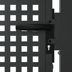 vidaXL Garden Gate Anthracite 100x75 cm Steel