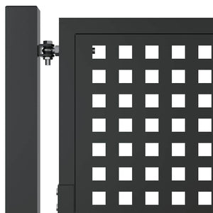 vidaXL Garden Gate Anthracite 100x75 cm Steel