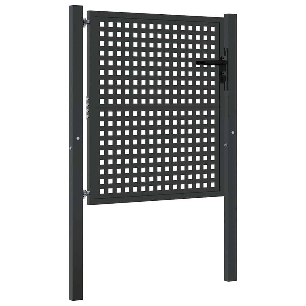 vidaXL Garden Gate Anthracite 100x100 cm Steel