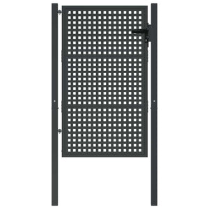 vidaXL Garden Gate Anthracite 100x125 cm Steel