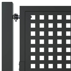 vidaXL Garden Gate Anthracite 100x125 cm Steel