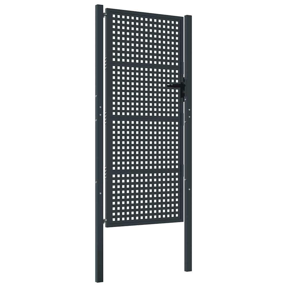 vidaXL Garden Gate Anthracite 100x175 cm Steel