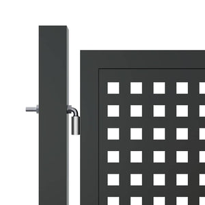 vidaXL Garden Gate Anthracite 300x75 cm Steel