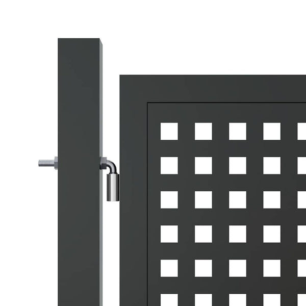 vidaXL Garden Gate Anthracite 300x75 cm Steel