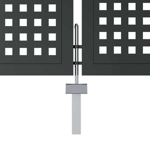 vidaXL Garden Gate Anthracite 300x100 cm Steel