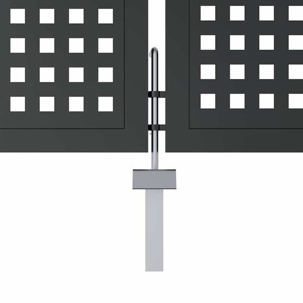 vidaXL Garden Gate Anthracite 300x125 cm Steel