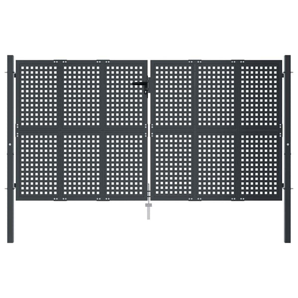 vidaXL Garden Gate Anthracite 300x150 cm Steel
